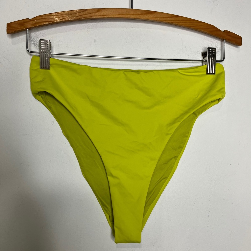 Skims green yellow cheeky bikini bottom women's size medium new‎ without tags